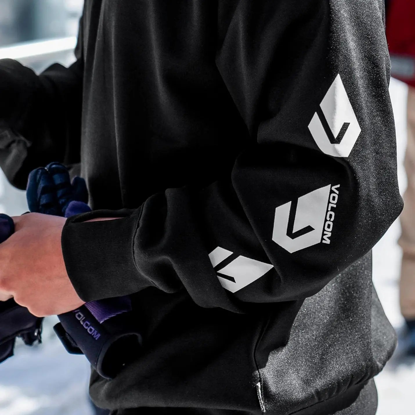 Volcom snow core hydro crew fleece black