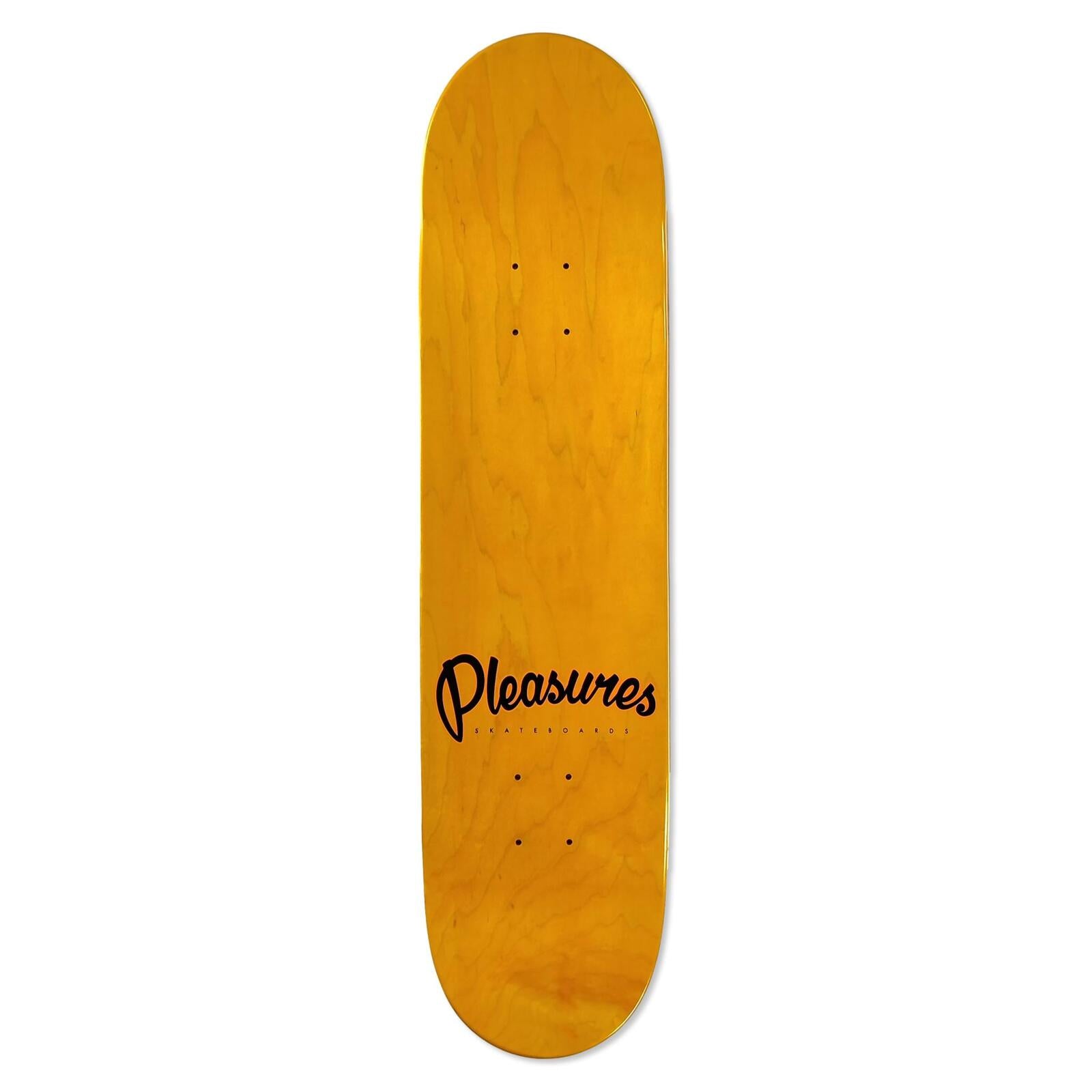 PLEASURES SKATEBOARDS DECK RASTA CLASSIC LOGO 8.0"