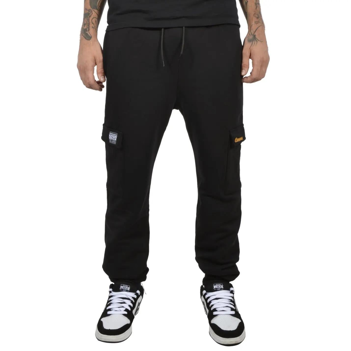 Propaganda Pantalone Signature Cargo Black Sweat Pant